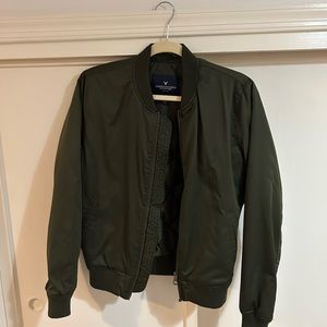 American Eagle Dark Green Bomber Jacket